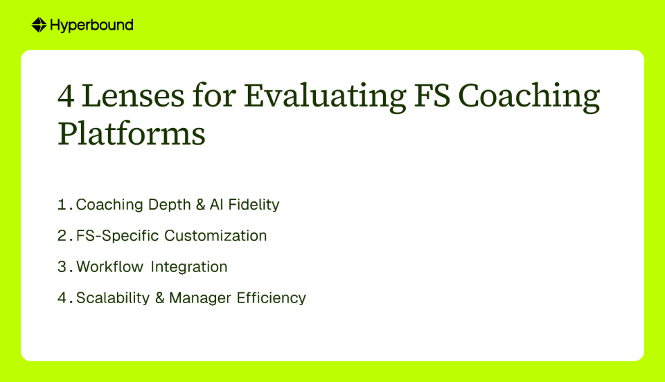 4 Lenses for Evaluating FS Coaching Platforms