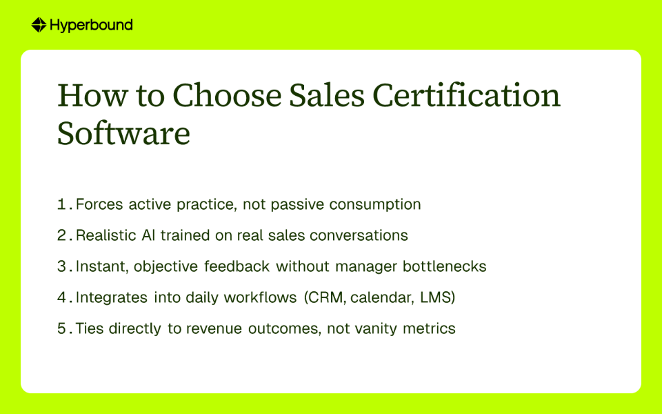 How to Choose Sales Certification Software