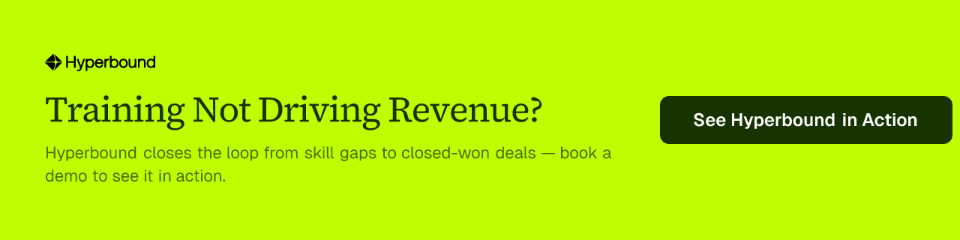 Training Not Driving Revenue?