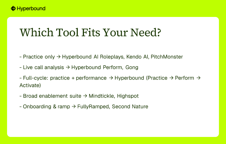 Which Tool Fits Your Need?