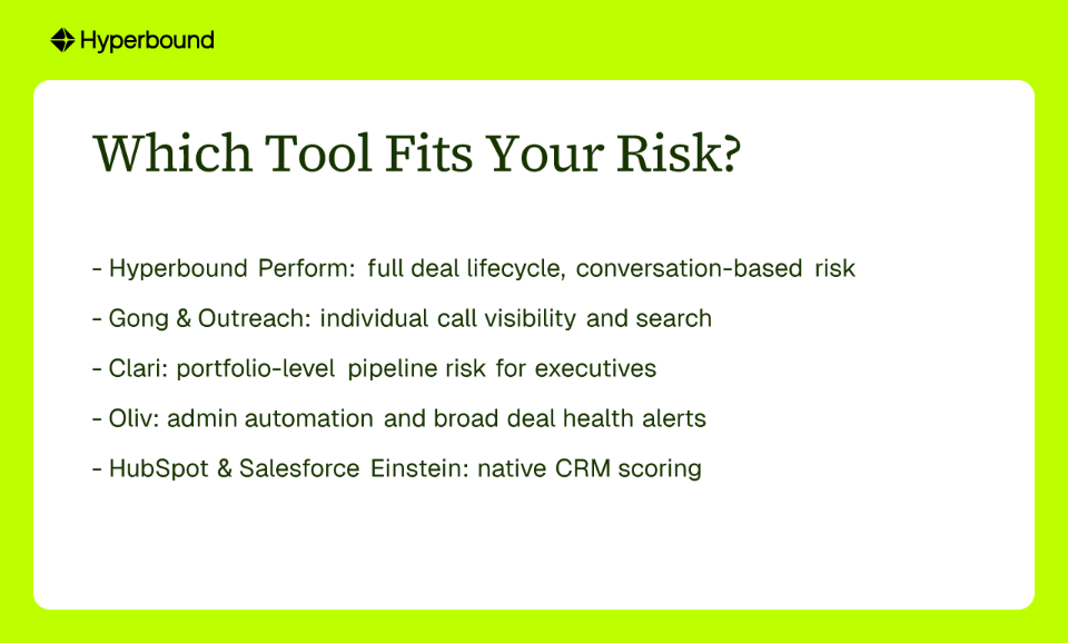 Which Tool Fits Your Risk?