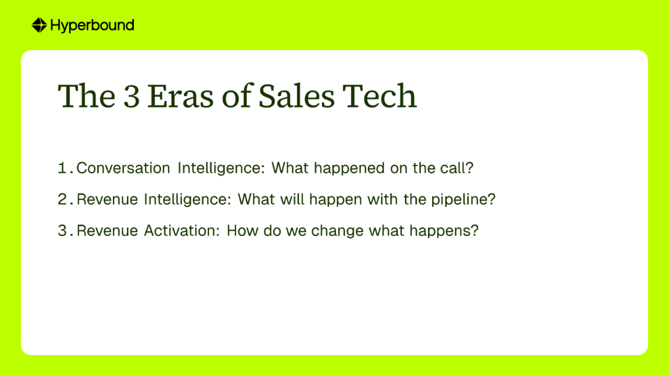 The 3 Eras of Sales Tech