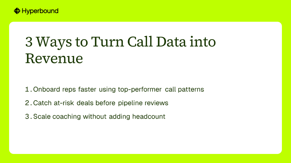 3 Ways to Turn Call Data into Revenue