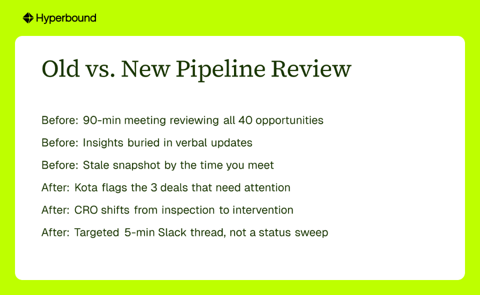 Old vs. New Pipeline Review