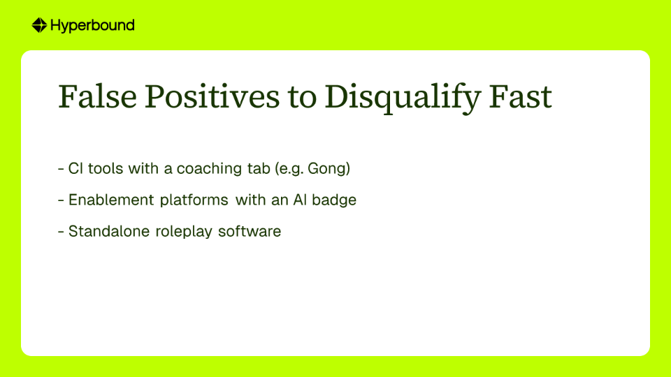 False Positives to Disqualify Fast
