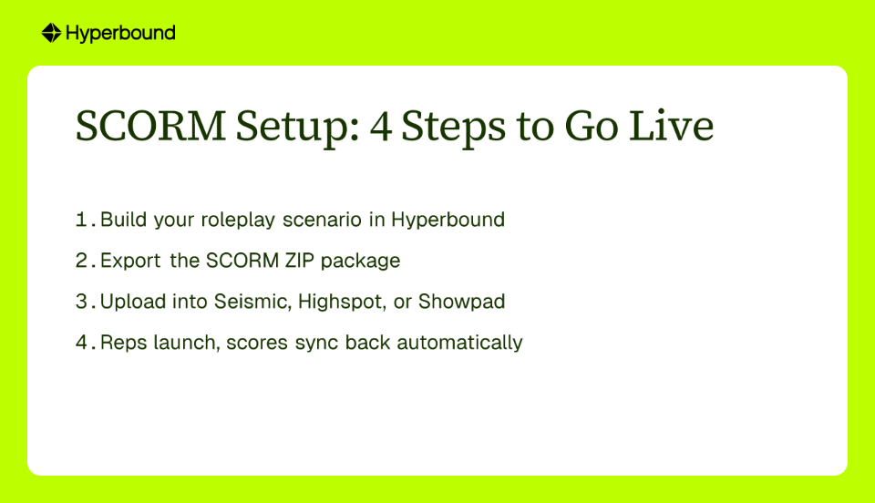 SCORM Setup: 4 Steps to Go Live