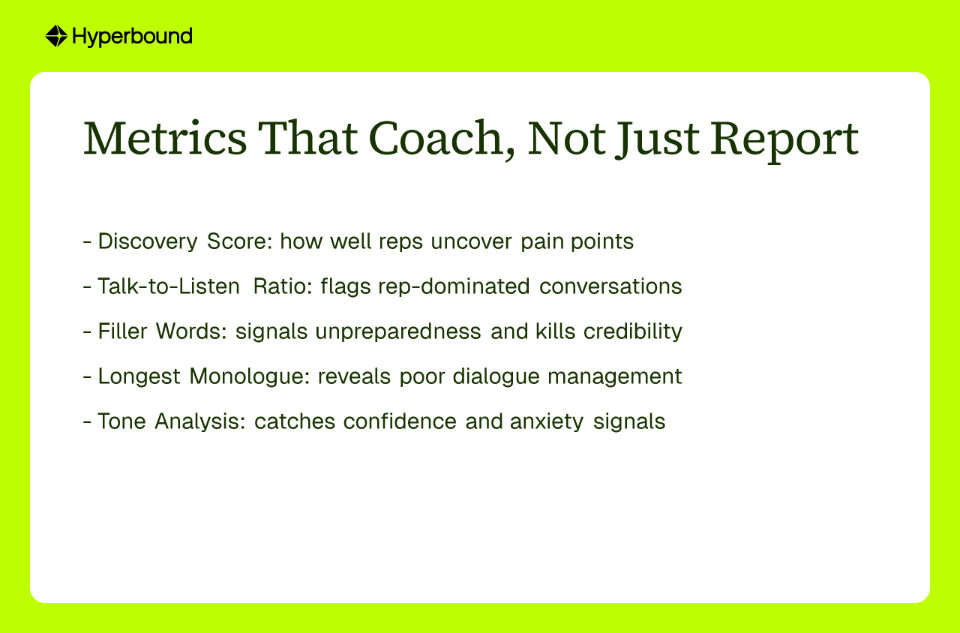 Metrics That Coach, Not Just Report