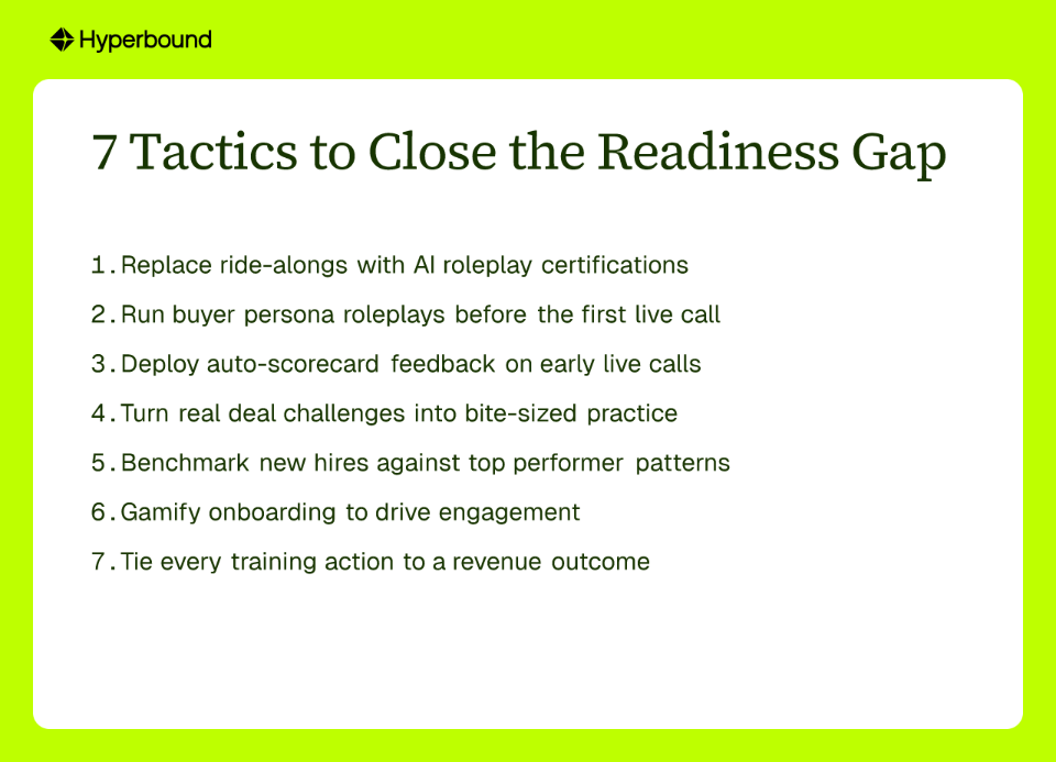 7 Tactics to Close the Readiness Gap