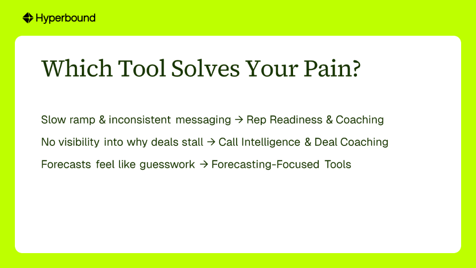 Which Tool Solves Your Pain?