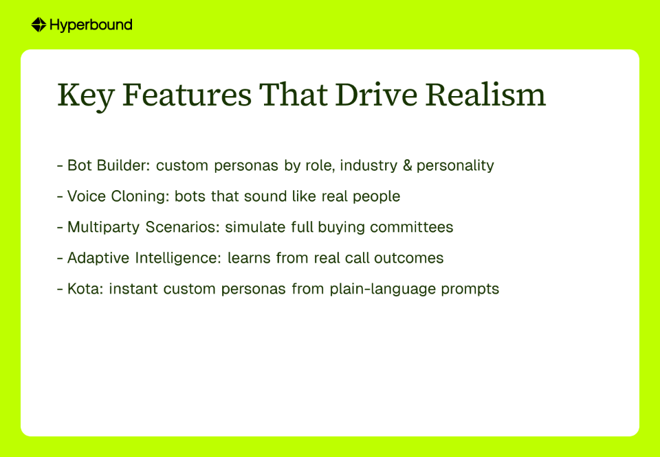 Key Features That Drive Realism