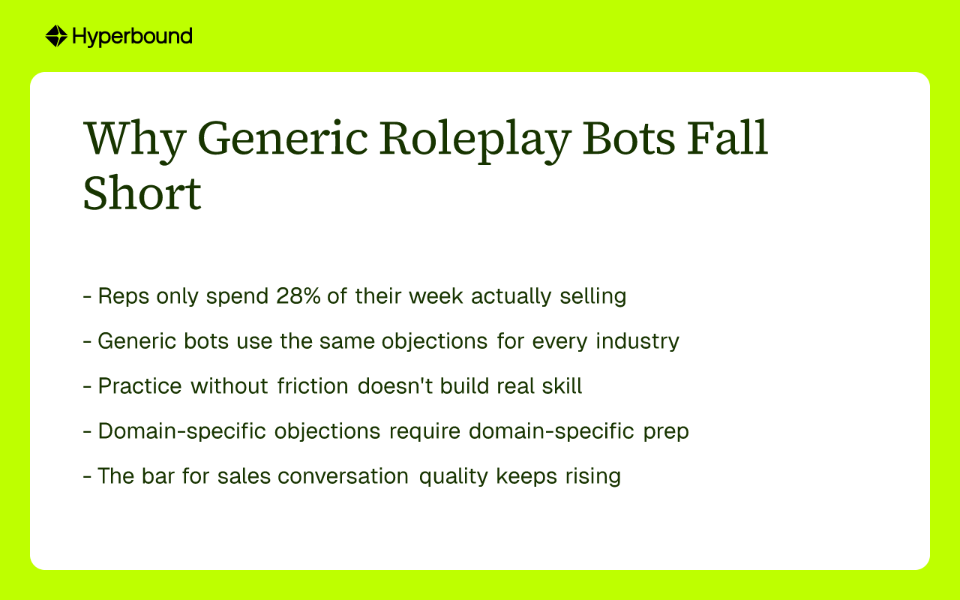 Why Generic Roleplay Bots Fall Short