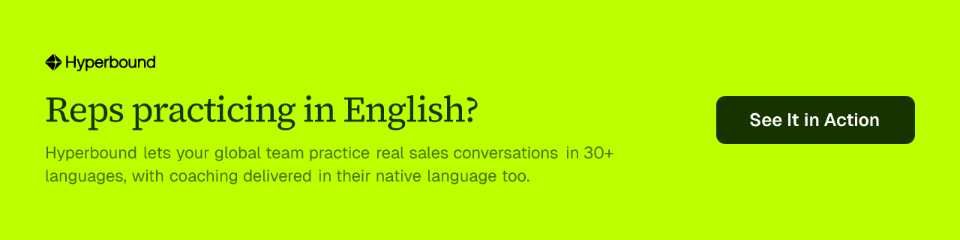 Reps practicing in English?