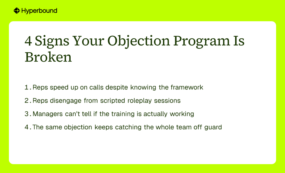 4 Signs Your Objection Program Is Broken