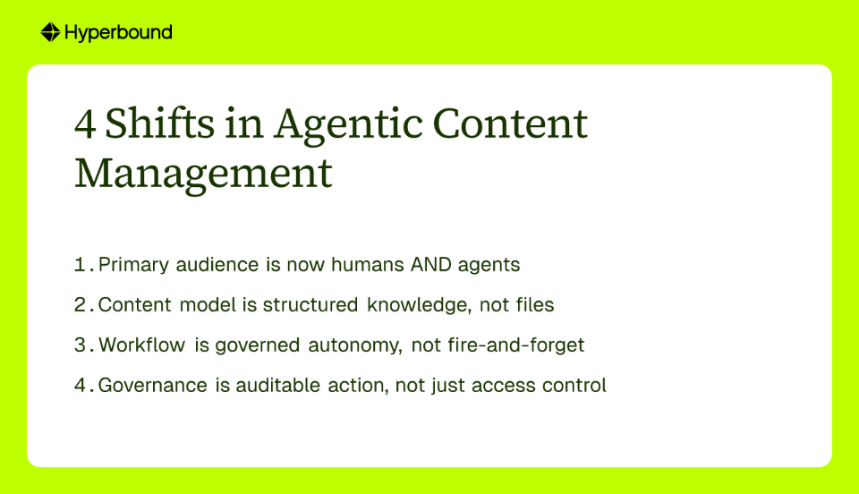 4 Shifts in Agentic Content Management