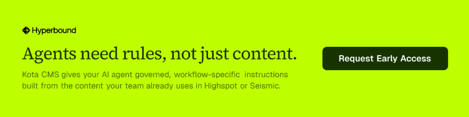 Agents need rules, not just content.