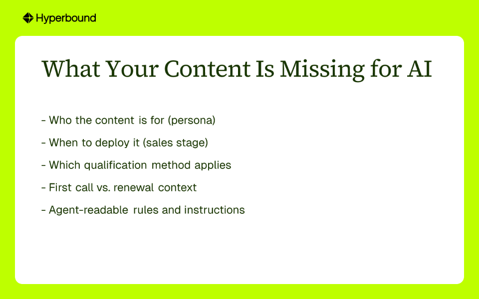 What Your Content Is Missing for AI