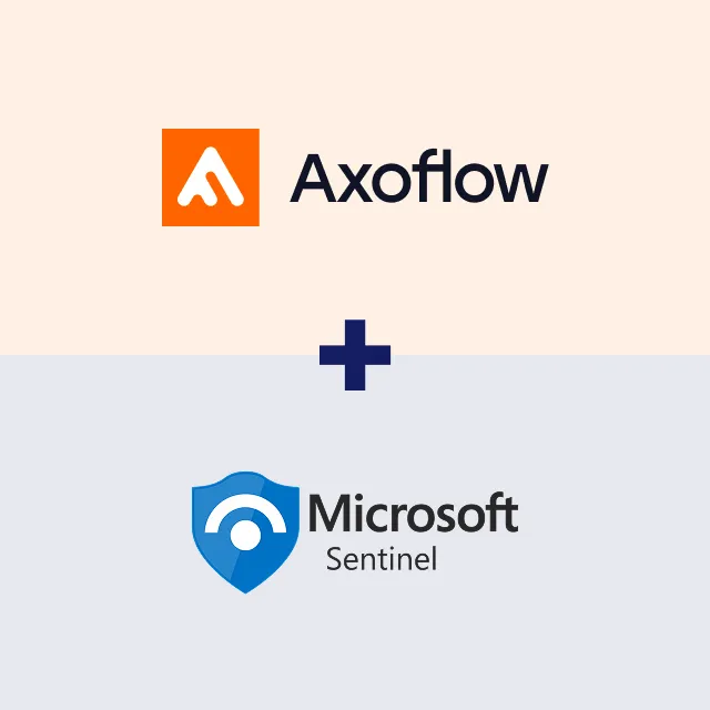 Axoflow and Microsoft Sentinel logo