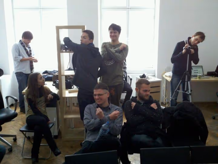 In the first Krakow office, December 2010