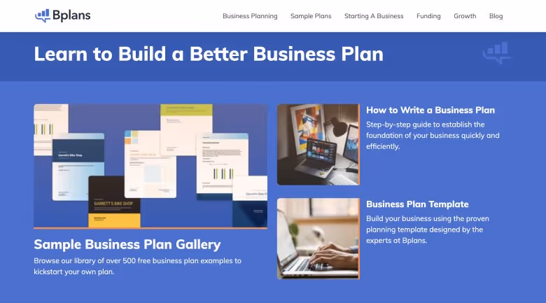 Bplans website