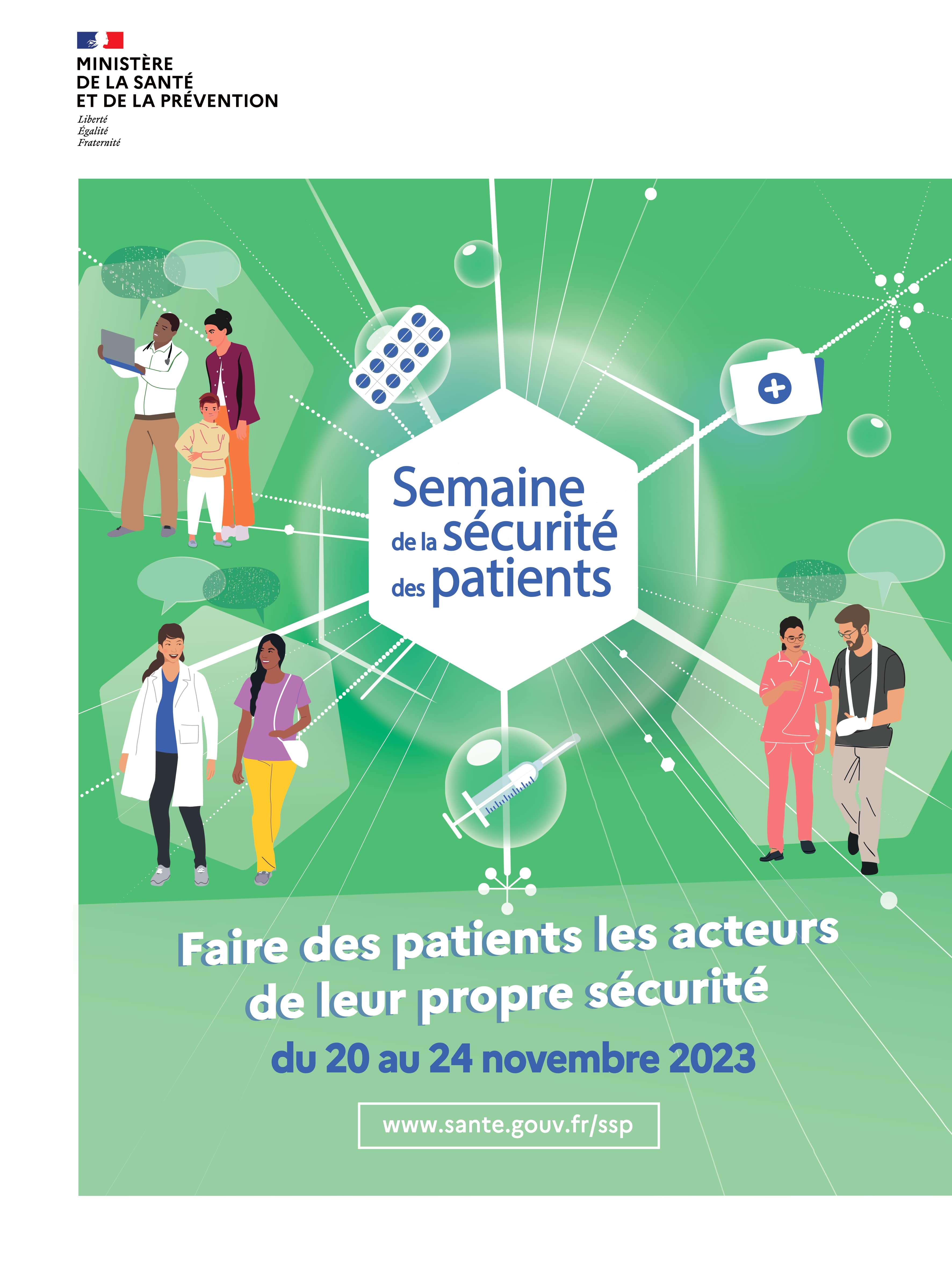 Affiche officielle de la semaine de la sécurité du patient