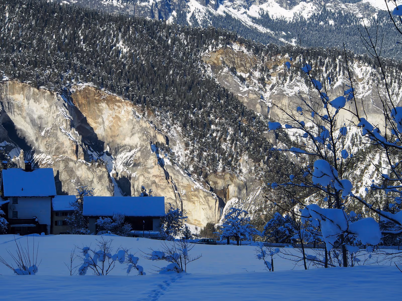Winterstimmung vor der Rheinschlucht