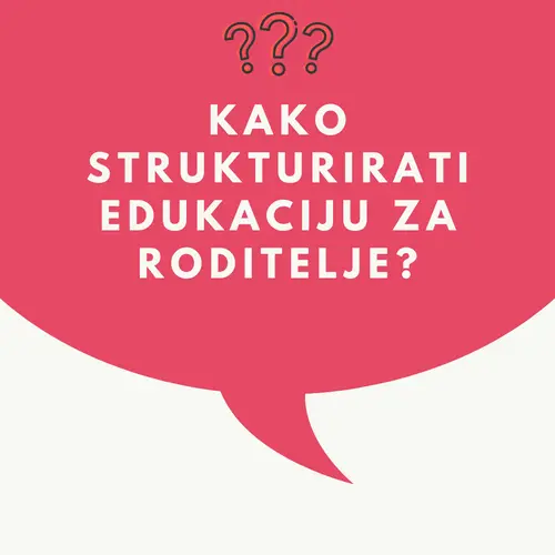 Kako strukturirati edukaciju
