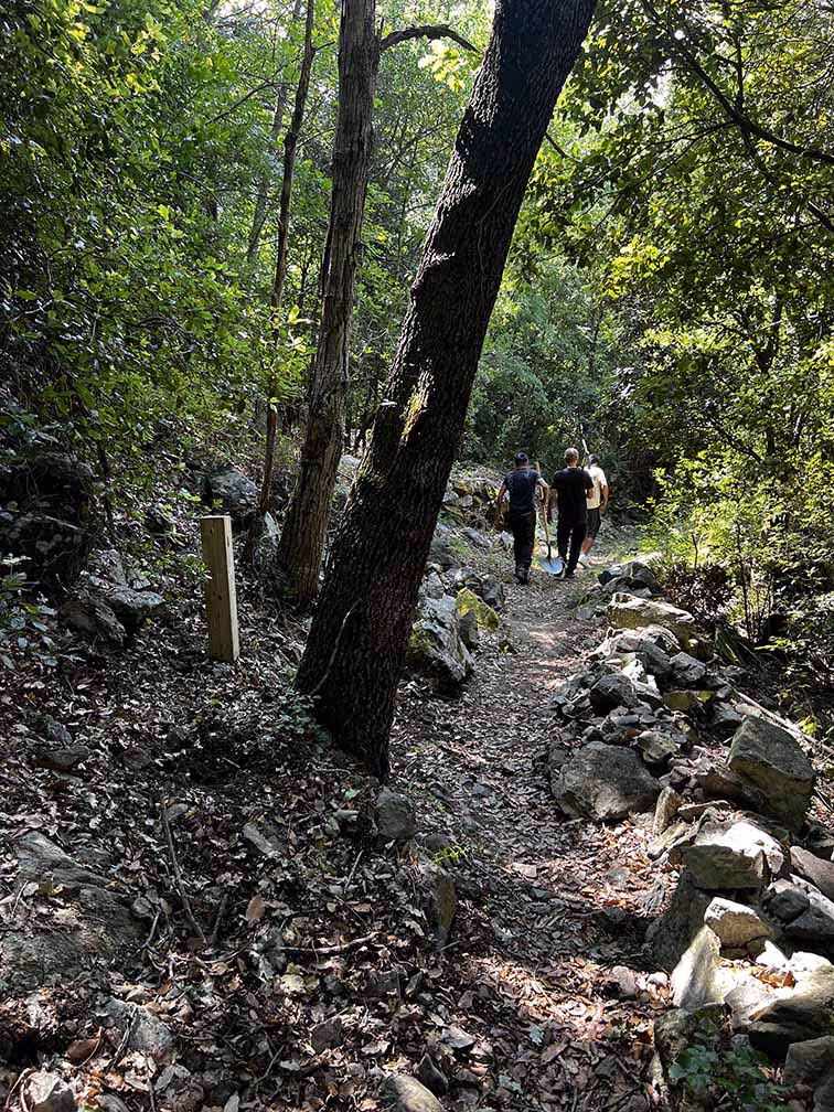 compteur barrière sentier piéton