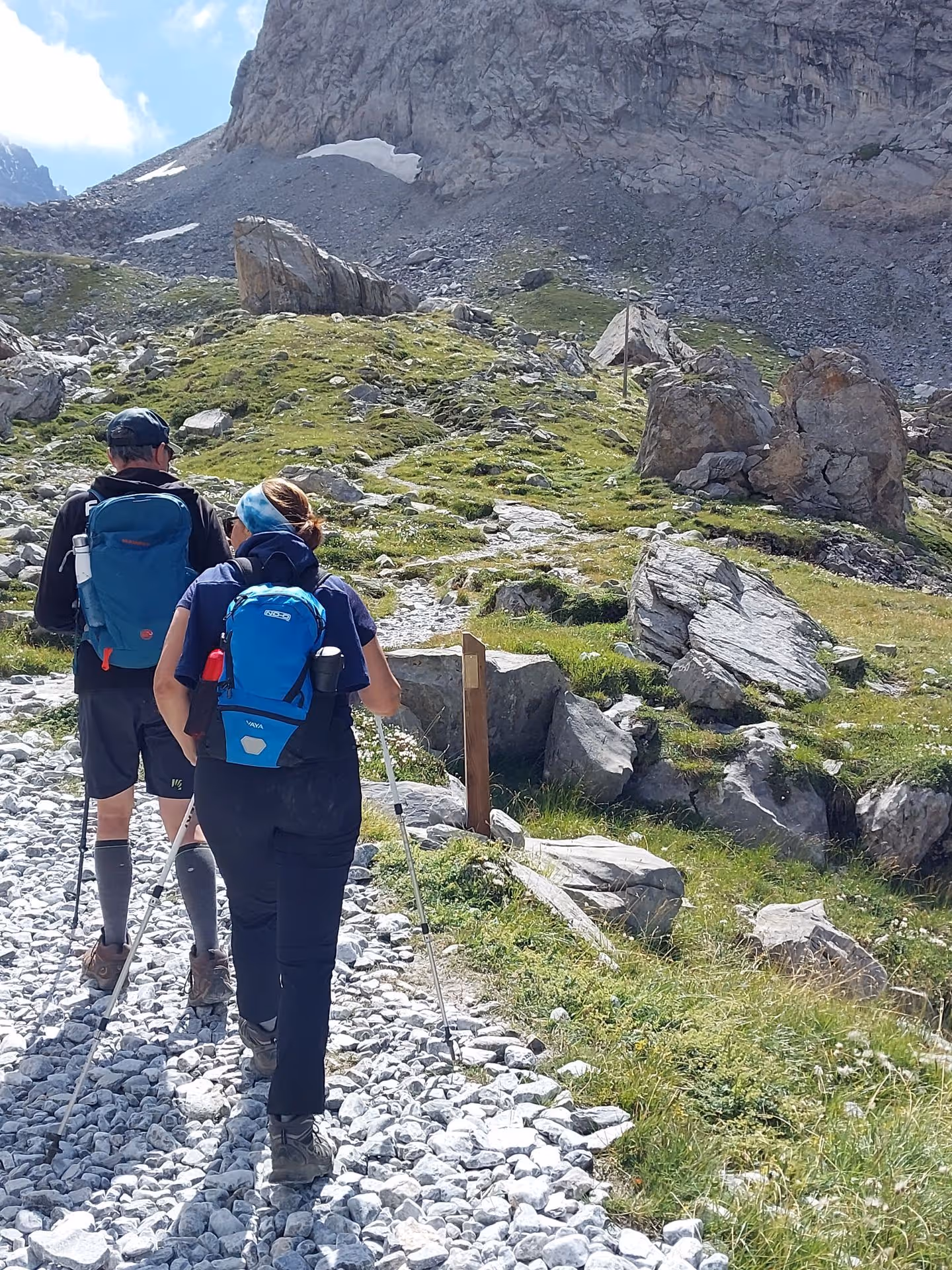 Grande grille noire ouvrant sur une allée bordée d'arbres avec des passants marchant à proximité de bâtiments classiques.