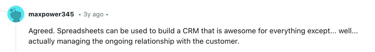 Sales CRM deals page showing a searchable table of companies, deal stages, amounts, and close dates