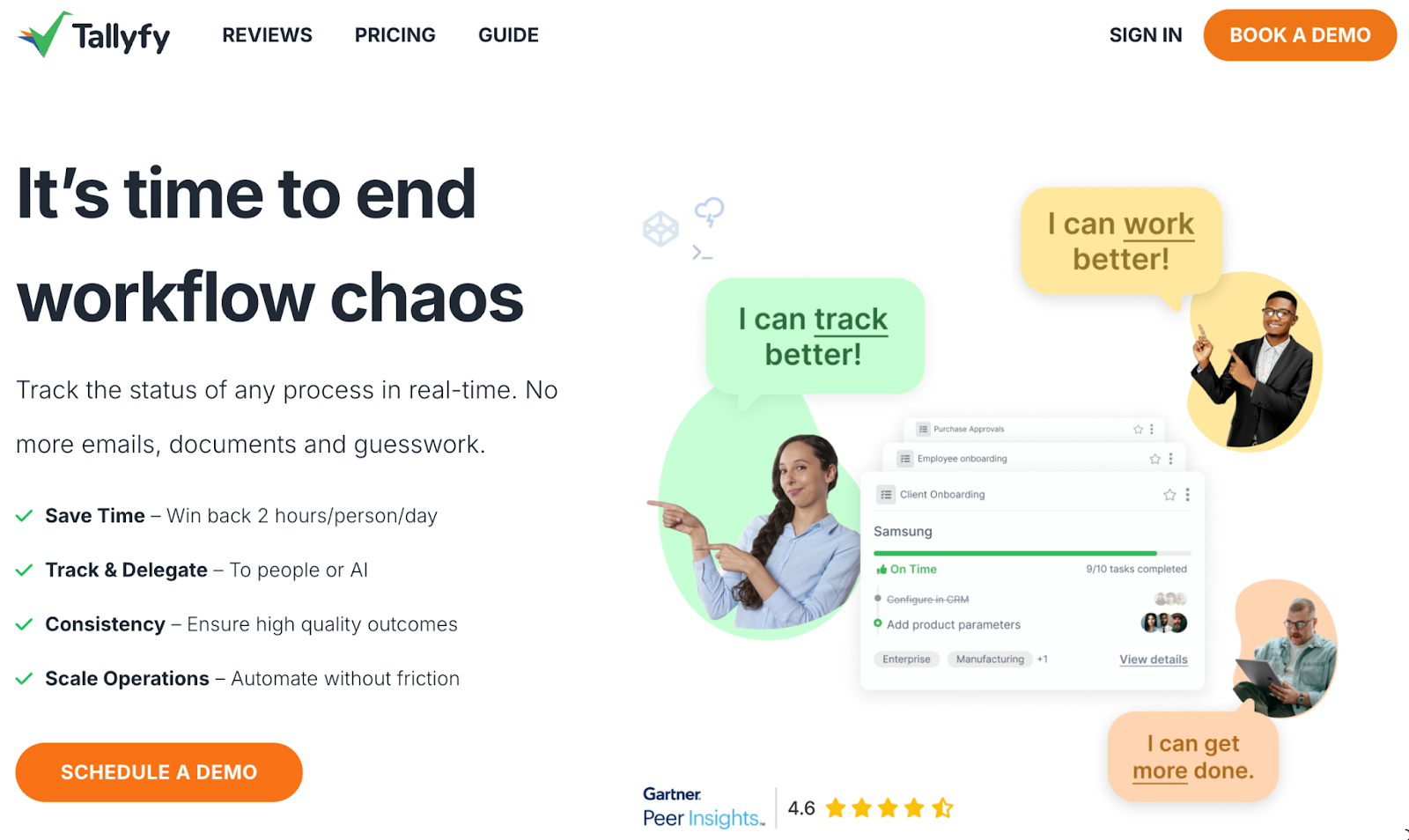 Tallyfy's checklist-driven process tracker for business workflows