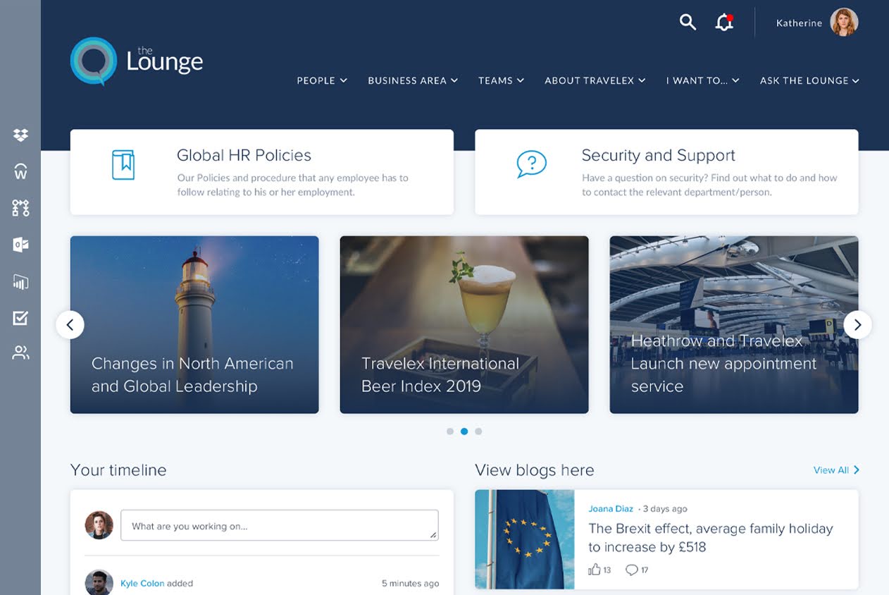 Interact's intranet software