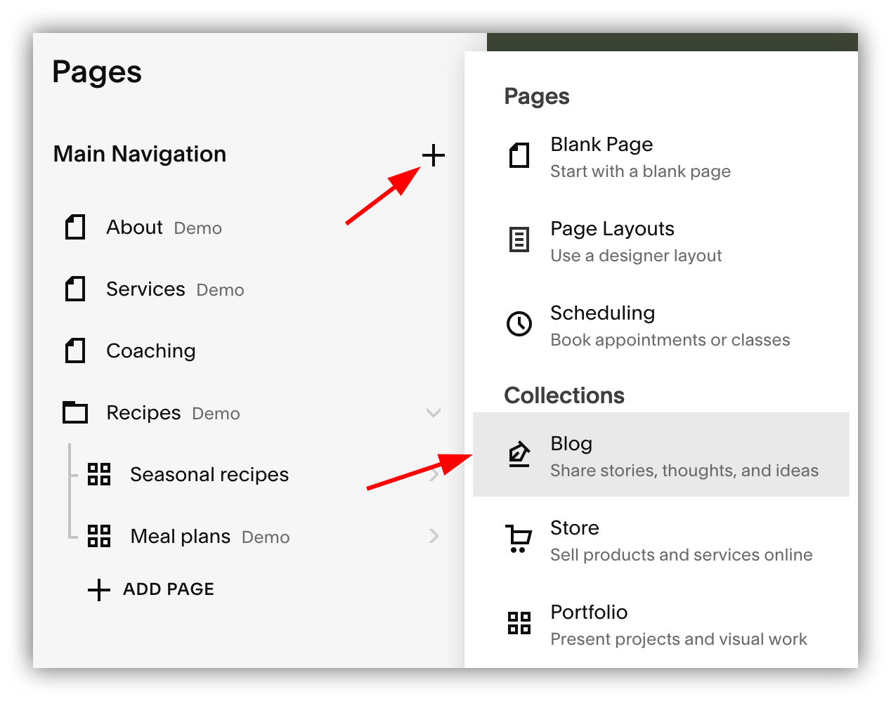 Create a new blog