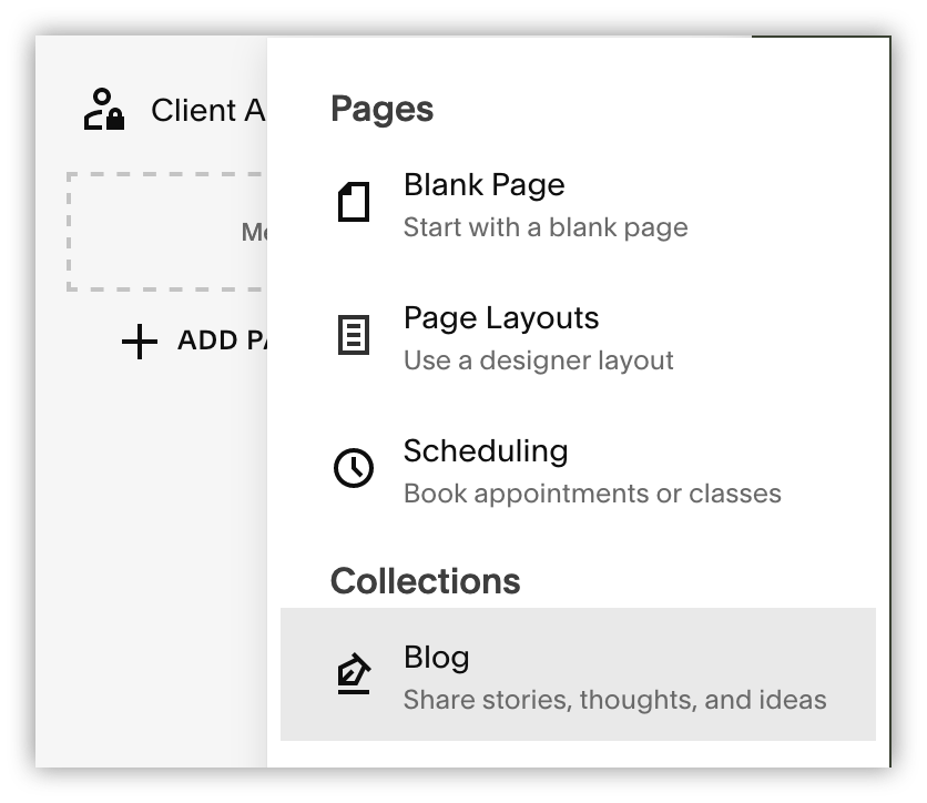Create a protected blog