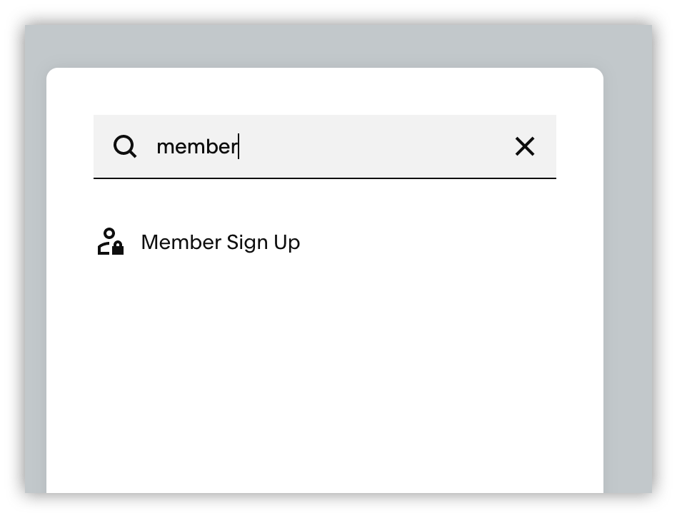 Add the member signup form block