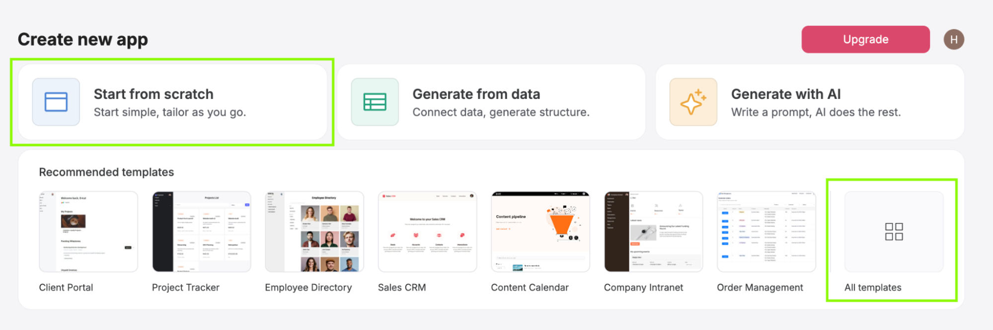 Step 3: Choose a template or start from scratch