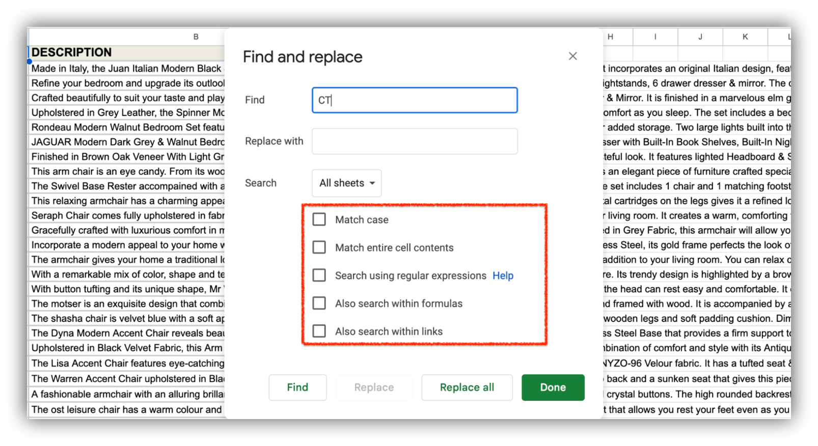 Step 4: (Optional) Customize your search using filters