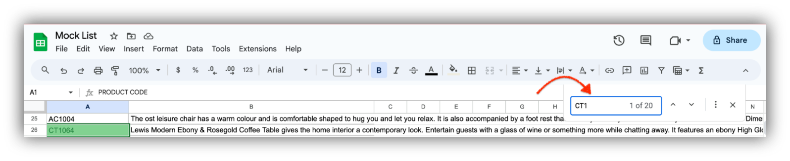 Step 3: Enter the text or value you want to search