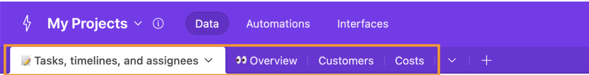 Step 2.2: Access your desired table