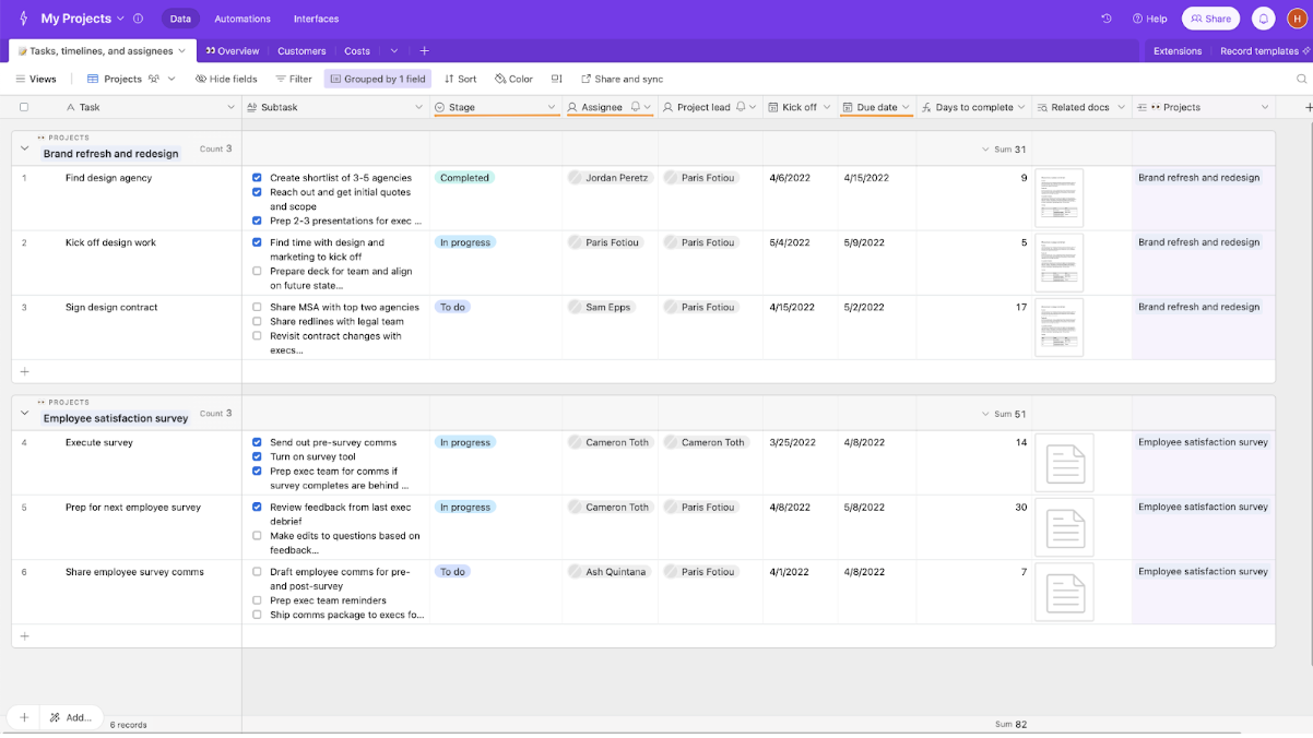 Step 2.3: Audit your fields