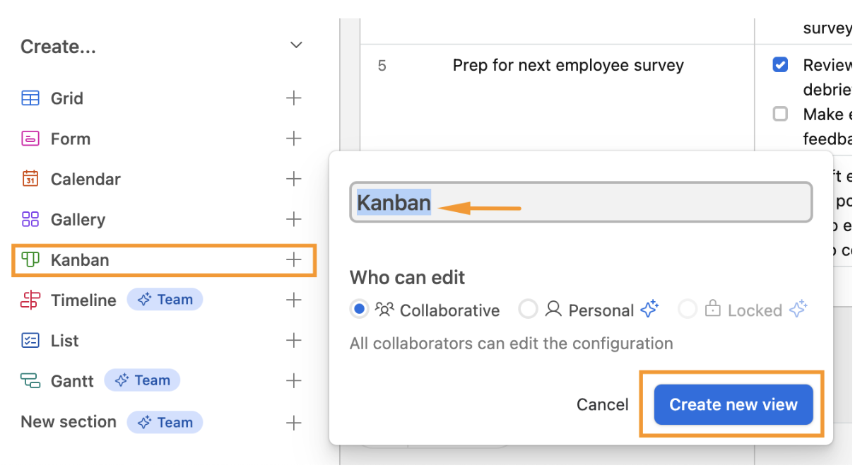 Step 3: Create a Kanban view