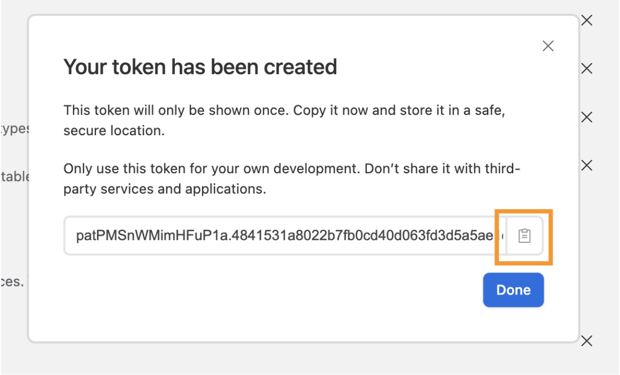 Step 6.4: Copy your token