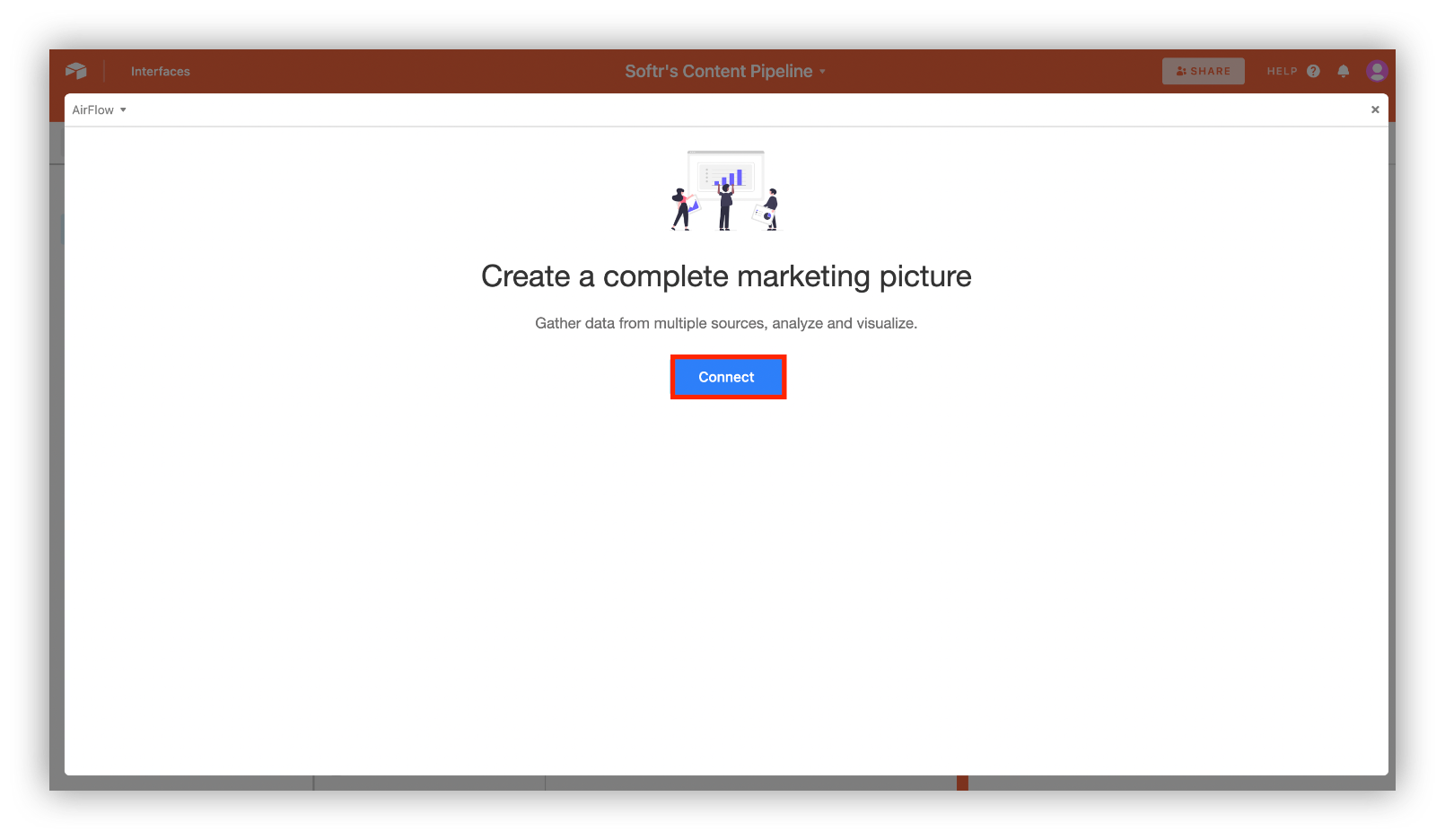 Connect a google account