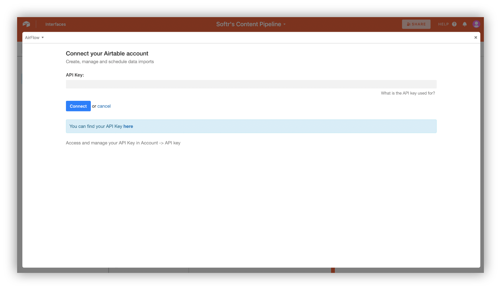 Add Airtable API