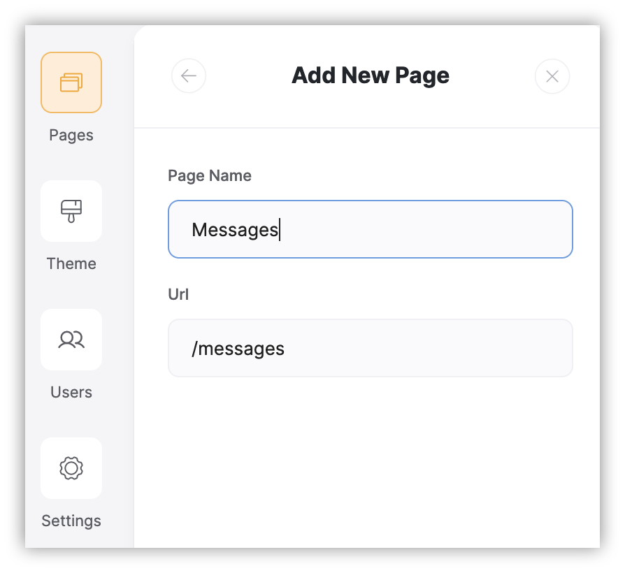 Add new pages