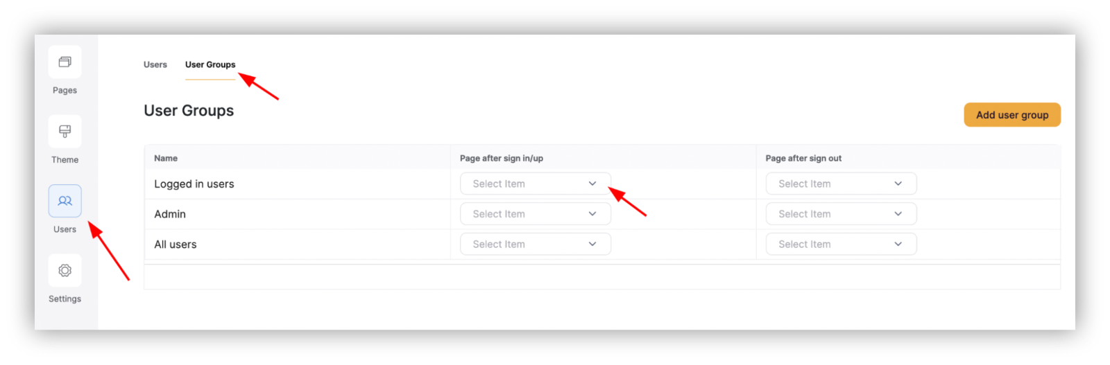 Create the investor’s welcome page