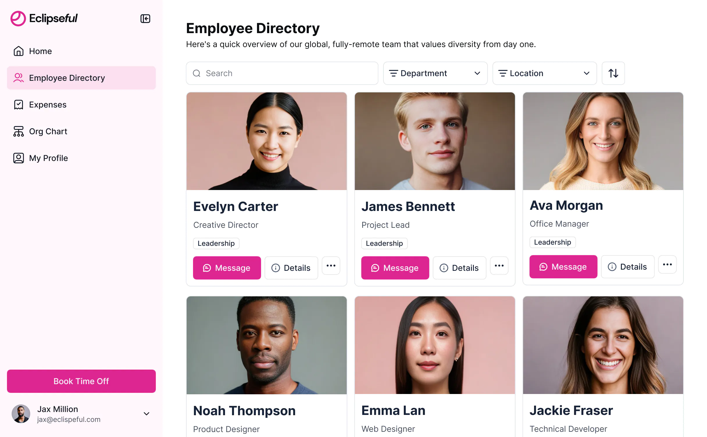 Build an employee directory, without code