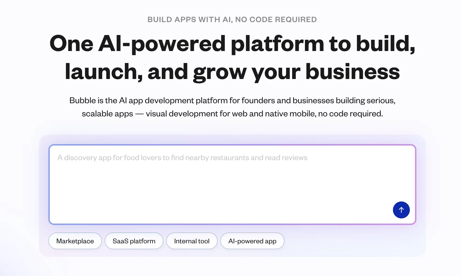 Bubble’s app-development platform