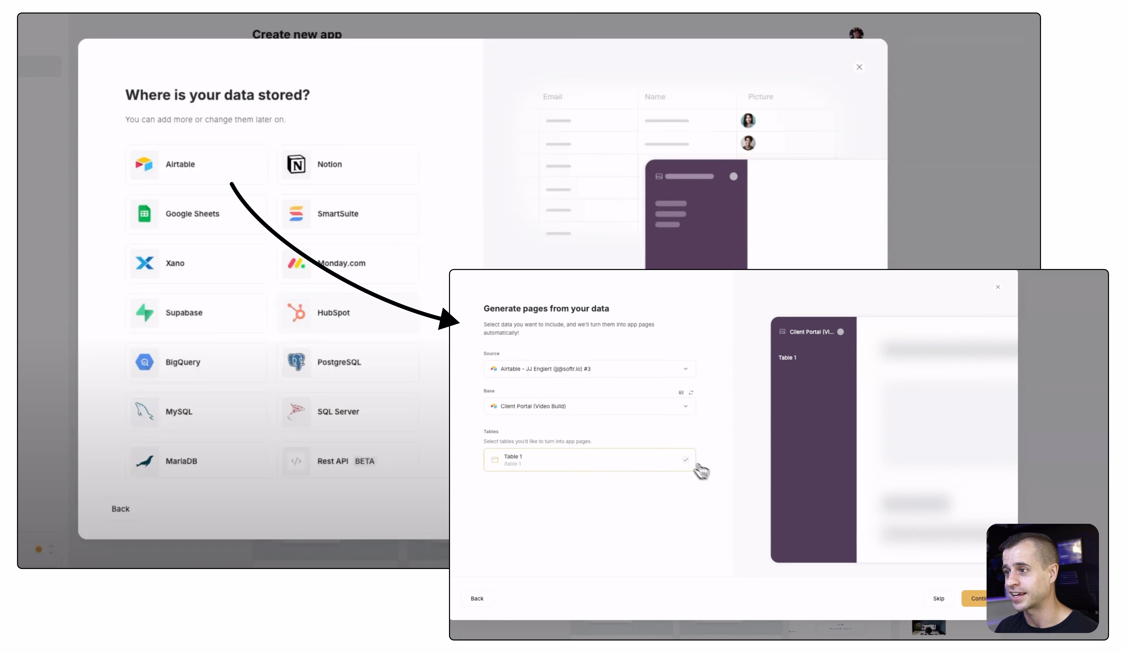 Connecting your data source to power your Softr app