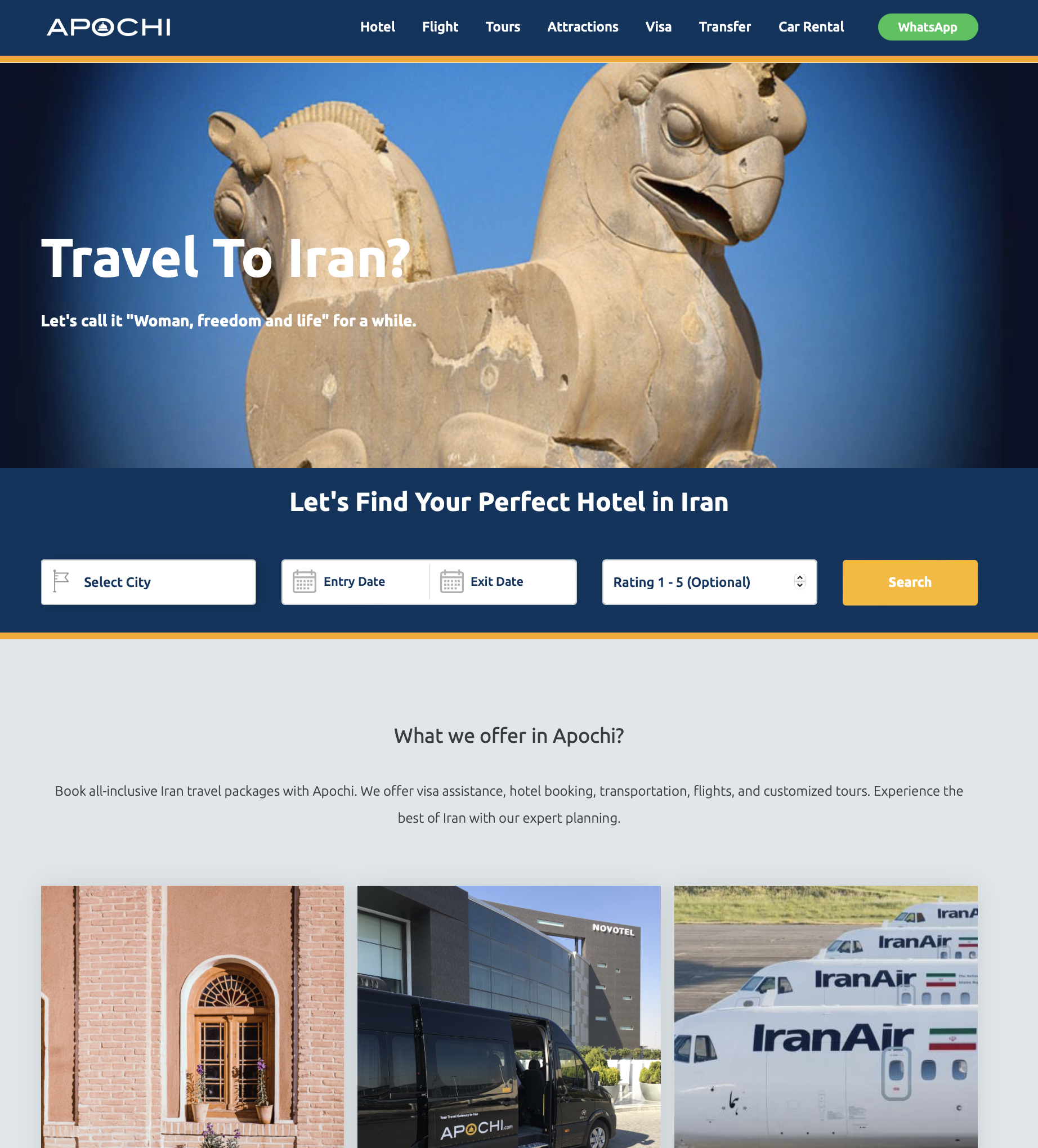 Travel Website feature image