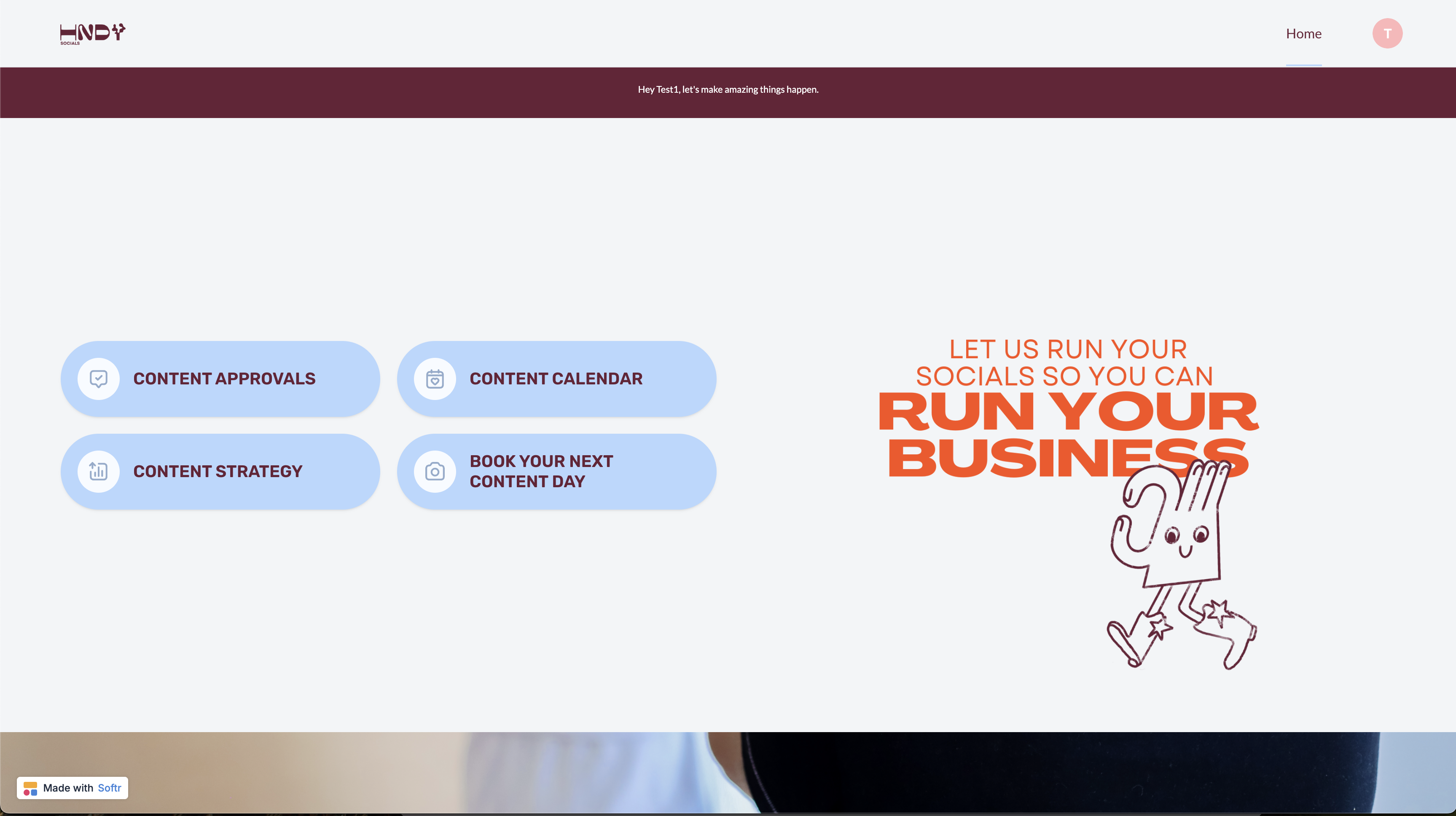 HNDY Socials’ Portal for Onboarding, Content, and Collaboration feature image